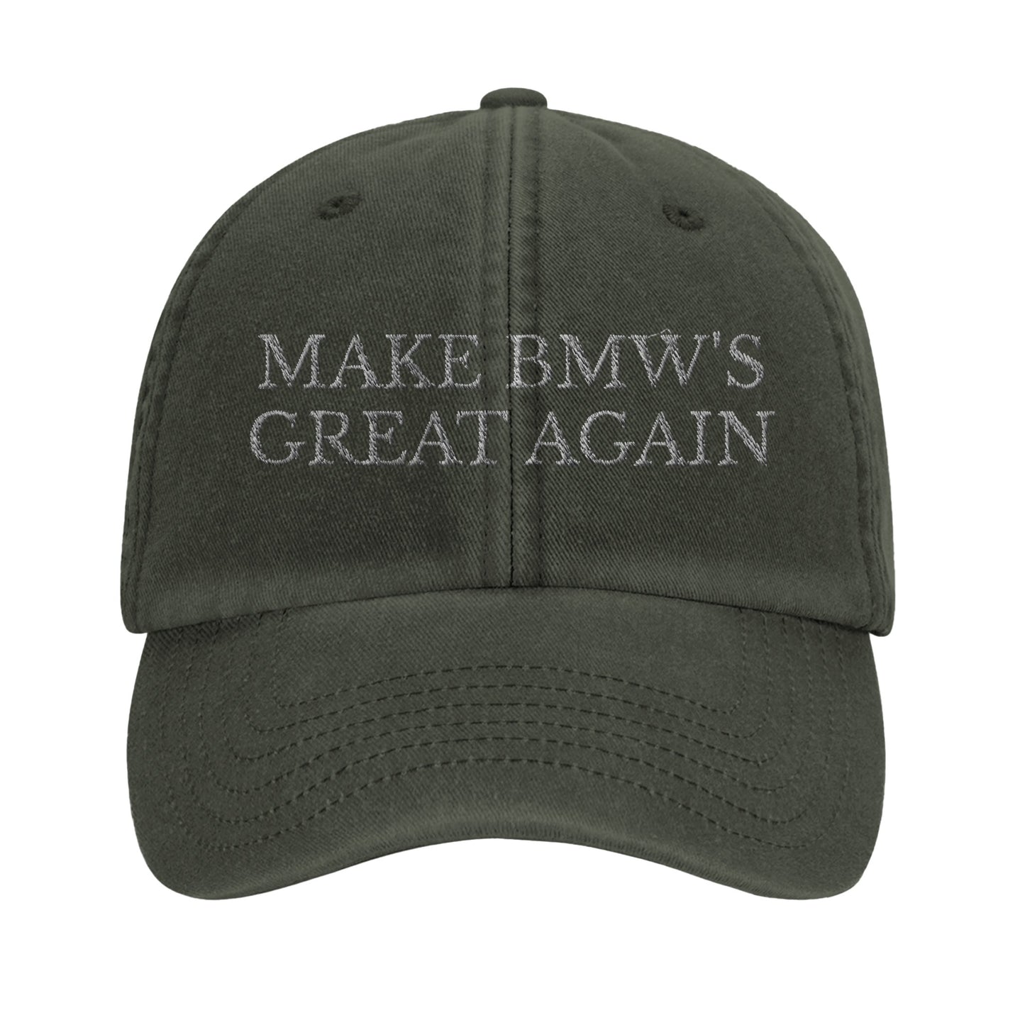 Make BMW's great again cap olive green