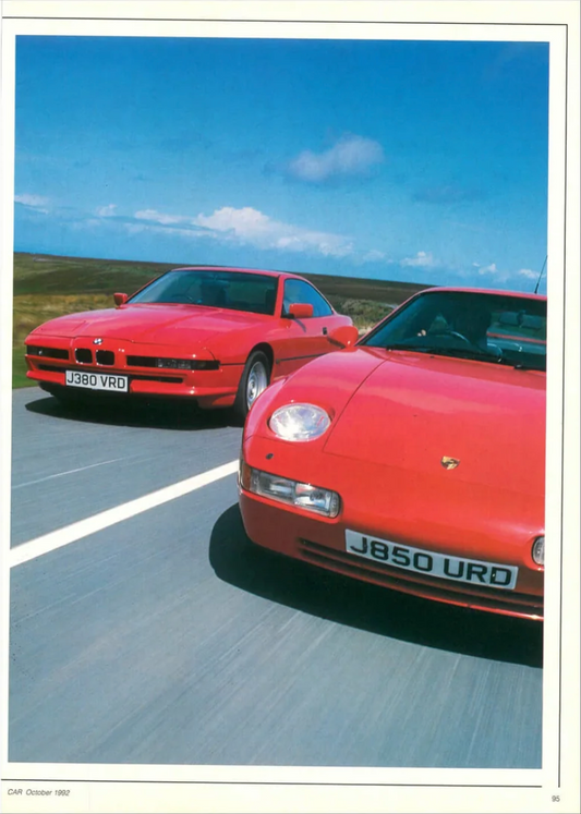The one and only bmw 850i and porsche 968