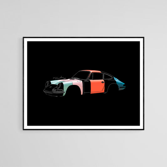 Porsche Wall Art: A Fusion of Automotive History and Aesthetic Excellence