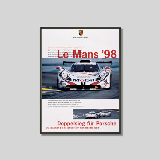 Porsche 911 GT1 Le Mans 1998 Victory Poster