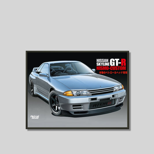 Nissan Skyline GT-R R32 Nismo Custom Poster Framed