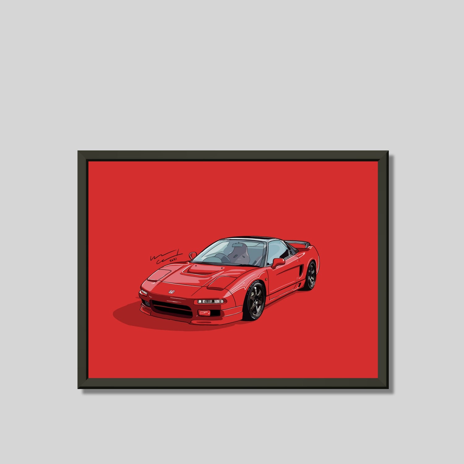 1991 Honda NSX Poster Framed