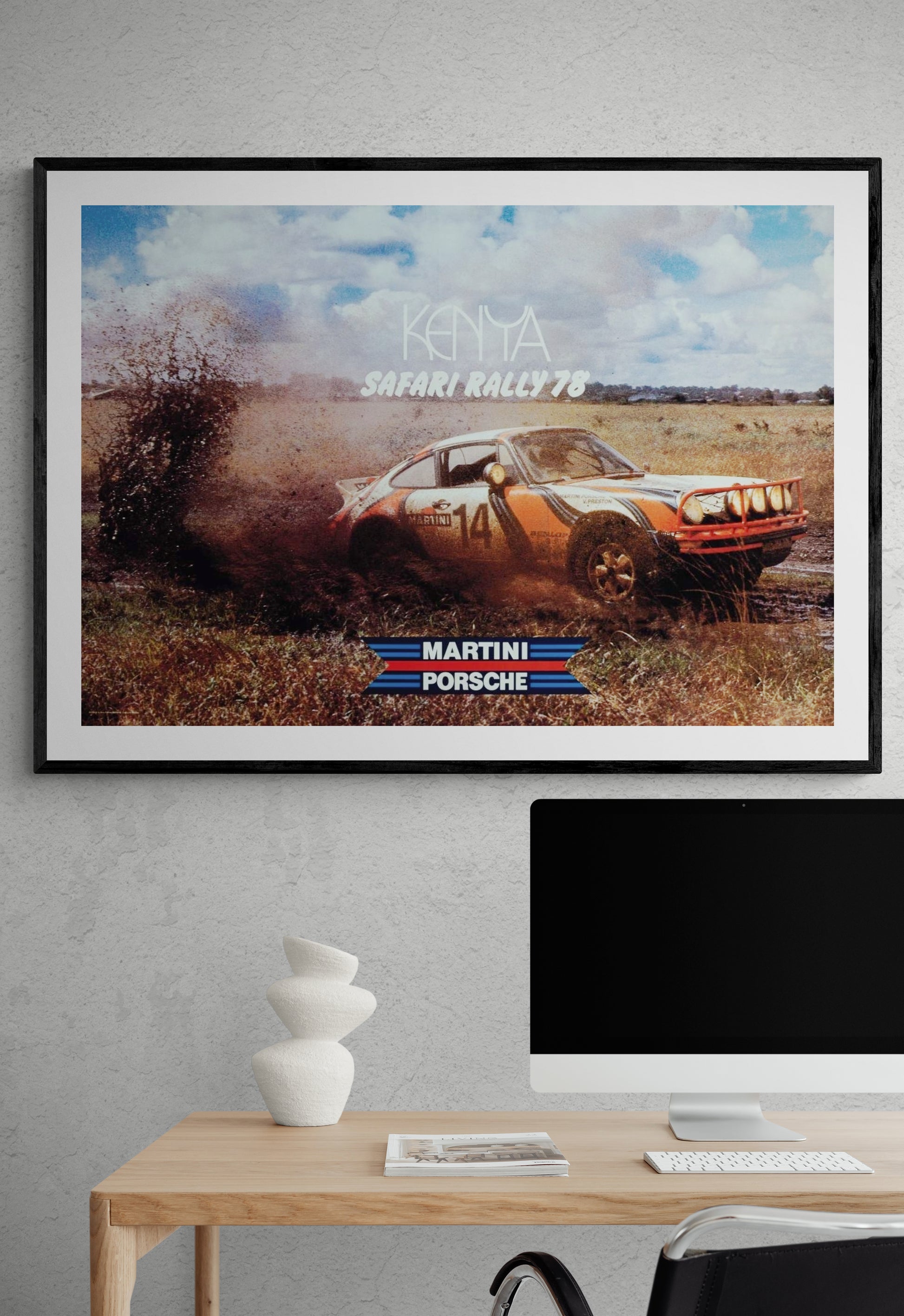 Kenya Rally Safari 1978 Porsche poster